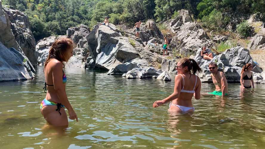 Sortie à la rivière dans le gardon