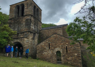 Eglise en schiste de saint marcel de fontfouillouse coté sud